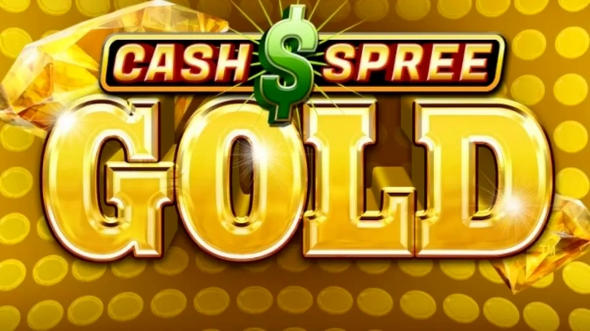 Tampilan visual slot Cash Spree Gold dengan nuansa emas dan simbol mewah